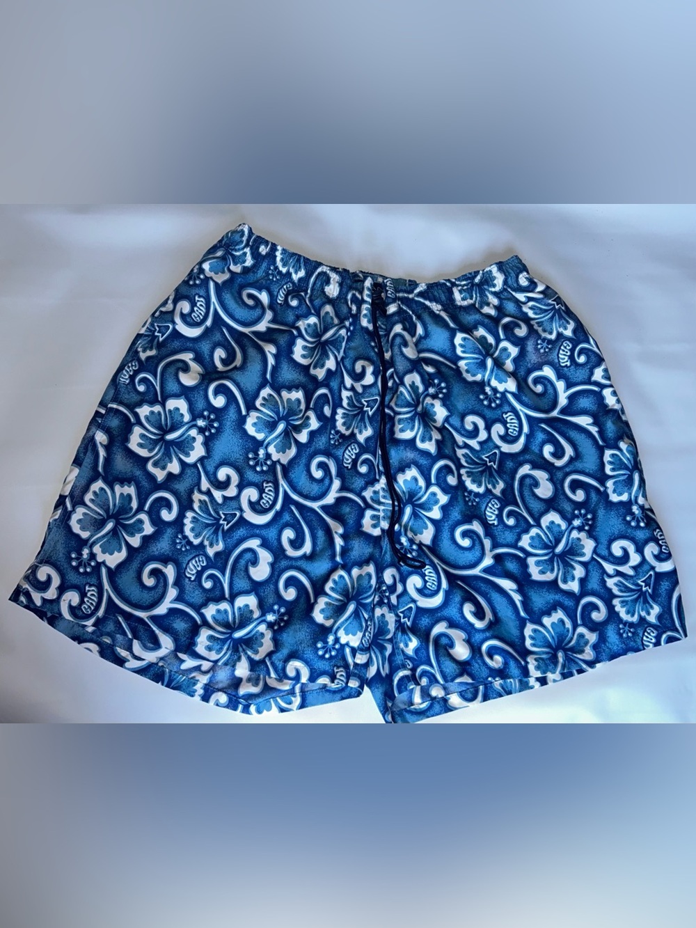 GANT Mens Swim Trunks XL EXG Blue Floral Print